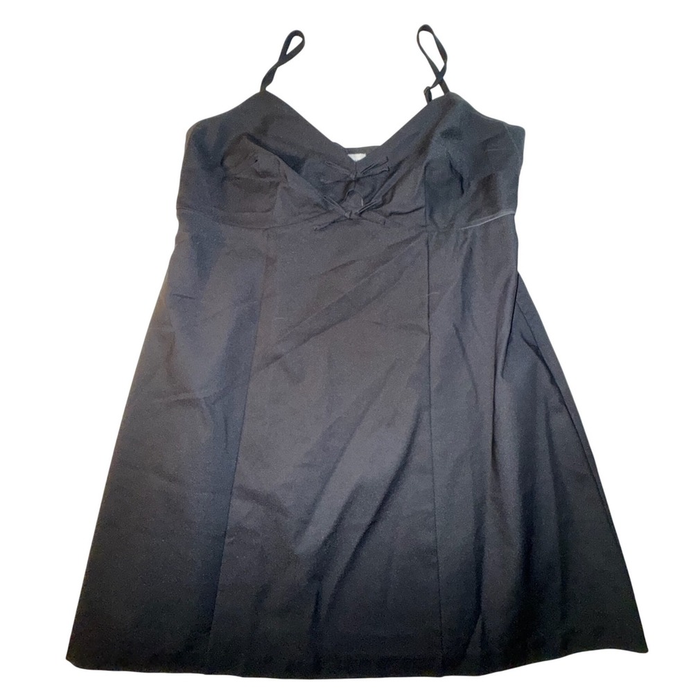 A New Day Black Spaghetti Strap Mini Dress Size 18 NWT Little Black Dress